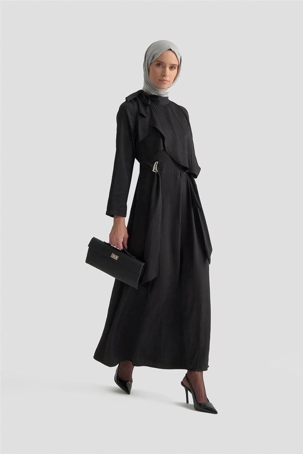 Armine Elbise 25KD1912 Siyah