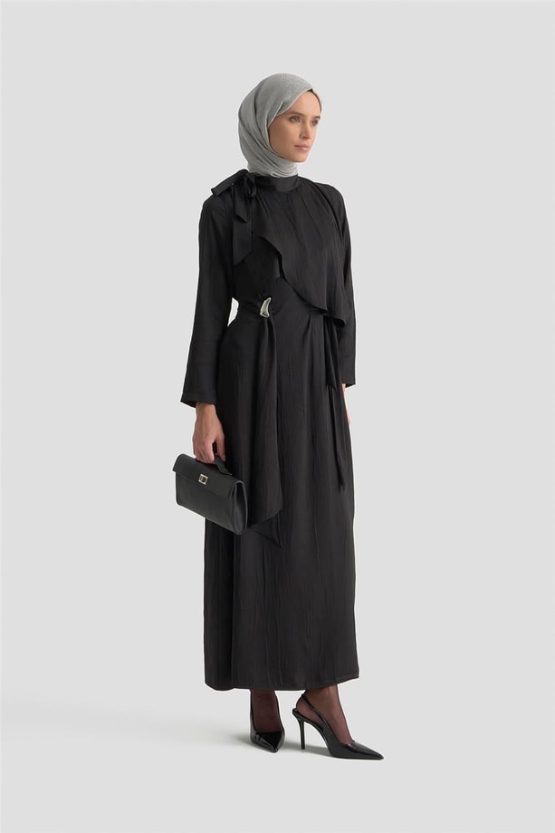 Armine Elbise 25KD1912 Siyah