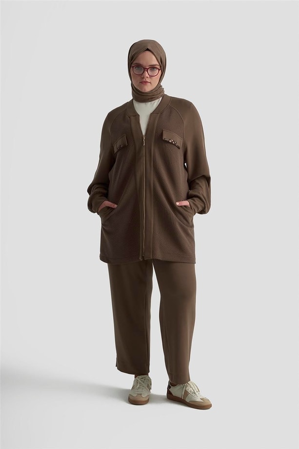 Armine Takım 25KD1922 KAHVERENGİ