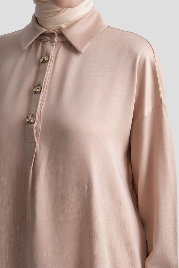 Kupra Mixli Triko Tunik 25K2006 Bej