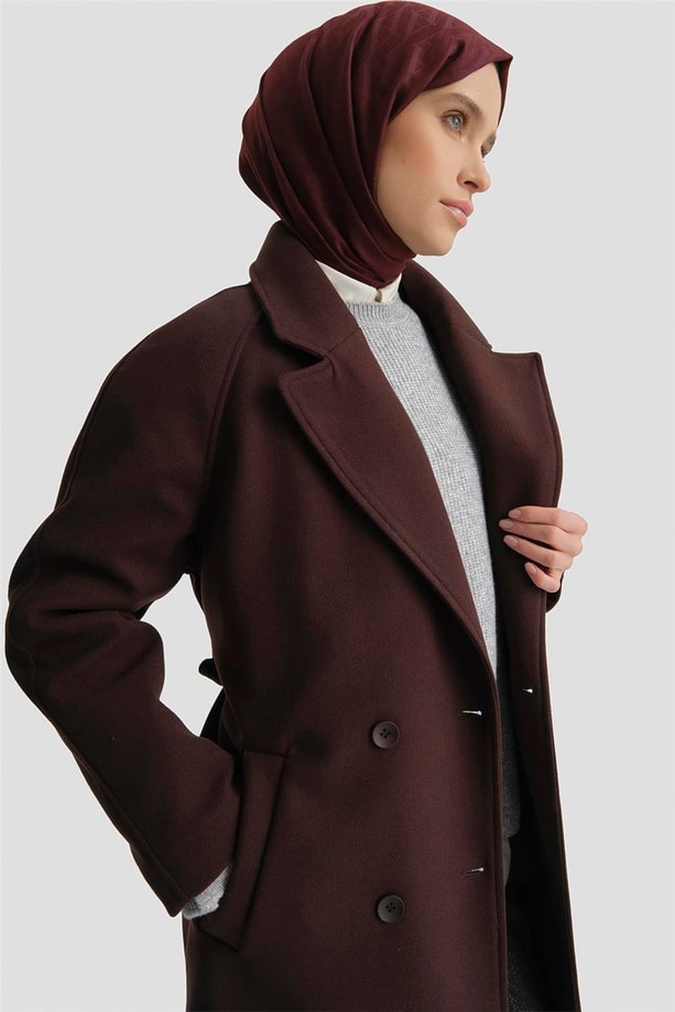 Armine Kaşe Kaban 25KD2601 Kahve