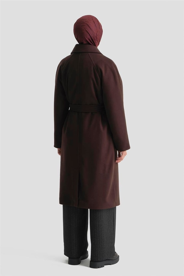 Armine Kaşe Kaban 25KD2601 Kahve