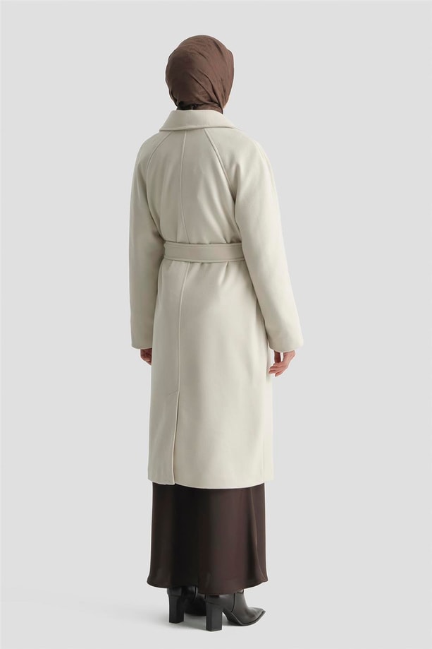 Armine Kaşe Kaban 25KD2601 Krem