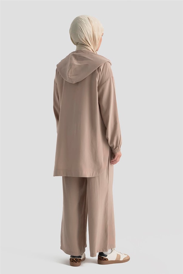 Armine Taş İşlemeli Örme Takım 25KD2804 Antrasit