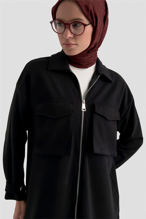 Armine Taş İşlemeli Örme Takım 25KD2804 Siyah