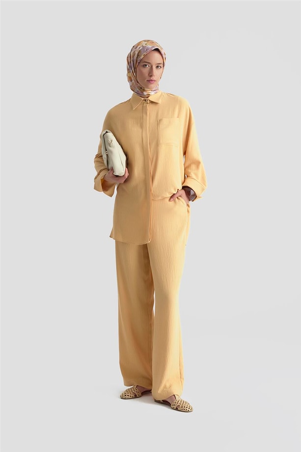 Armine Cepli Basic Gömlek 25KD4003 Camel