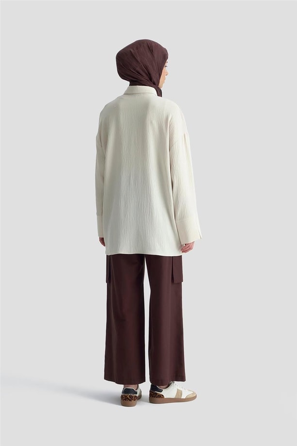 Armine Cepli Basic Gömlek 25KD4003 Kum