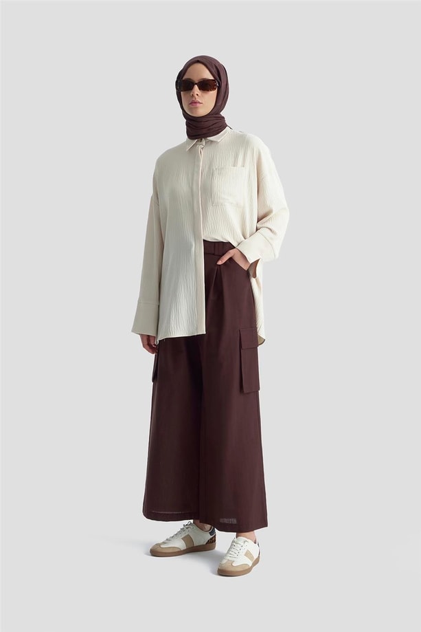 Armine Cepli Basic Gömlek 25KD4003 Kum