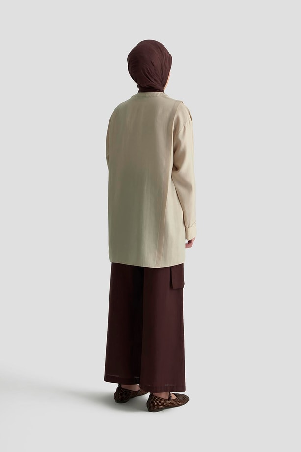 Armine Hakim Yaka Tunik 25KD4004 Kum
