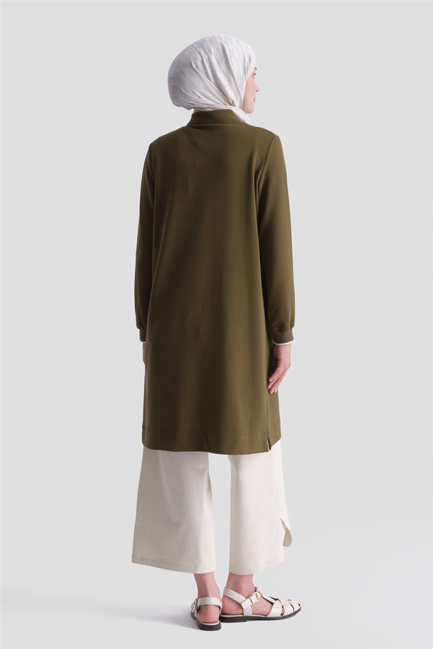Armine Trend Tunik 25KT443 Yağ Yeşili