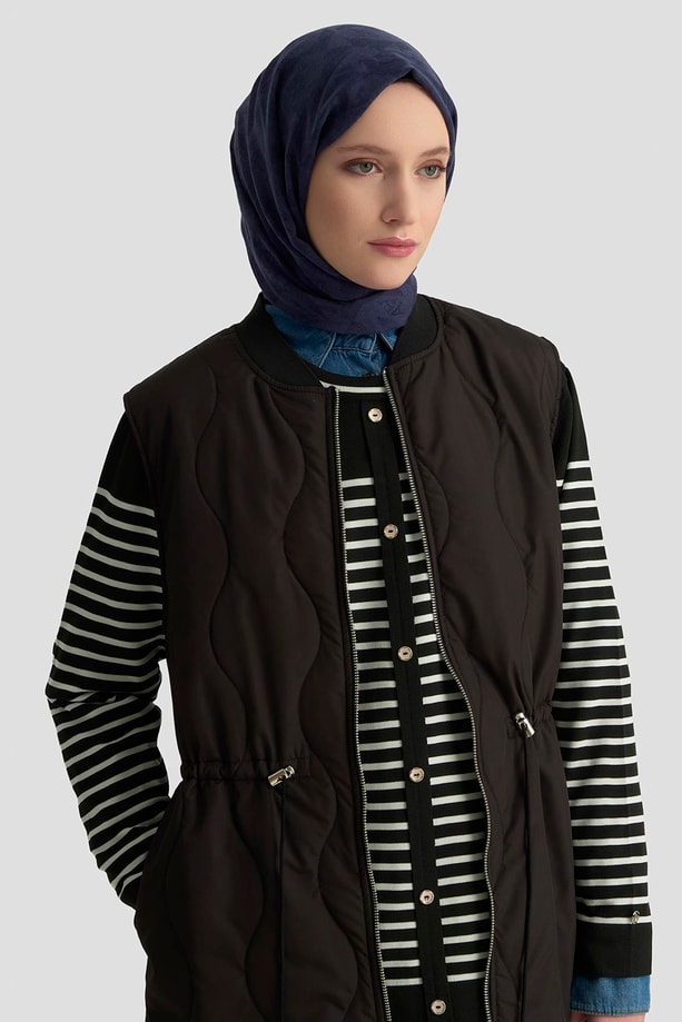 Armine Kapitone Yelek 25K4807 Siyah