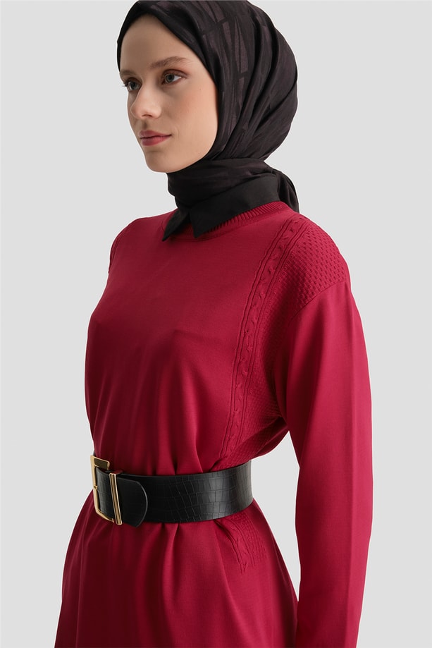 Armine Triko Tunik 25KD5005 Kırmızı