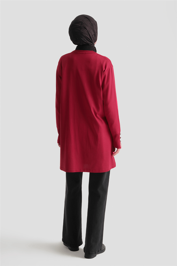 Armine Triko Tunik 25KD5005 Kırmızı