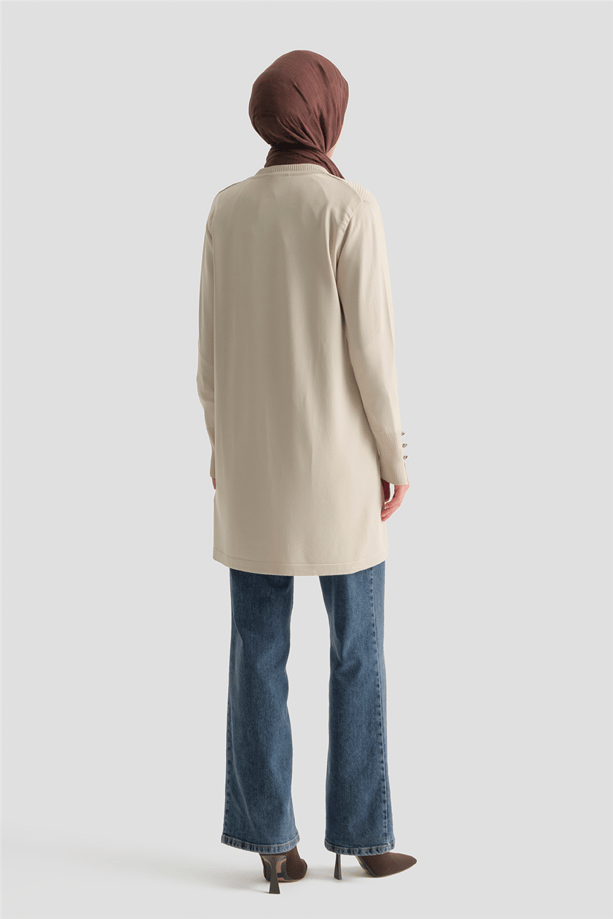 Armine Triko Tunik 25KD5005 Taş