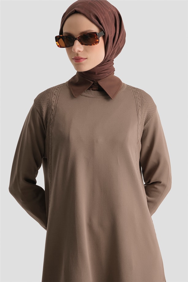 Armine Triko Tunik 25KD5005 Vizon