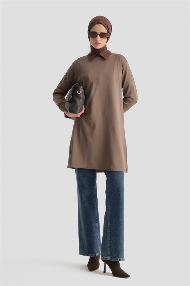 Armine Triko Tunik 25KD5005 Vizon