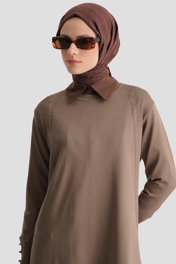 Armine Triko Tunik 25KD5005 Vizon