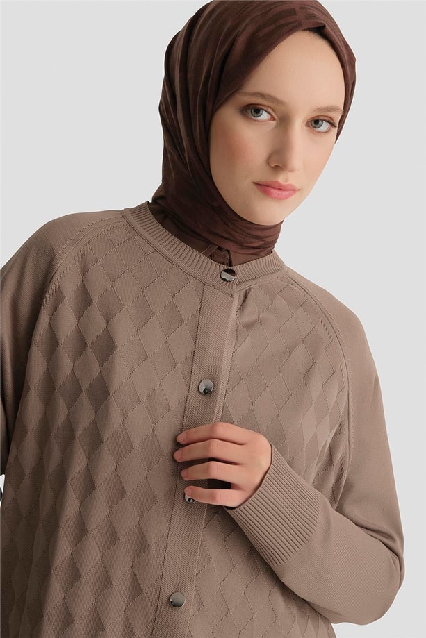 Armine Triko Ceket 25KD5093 Vizon