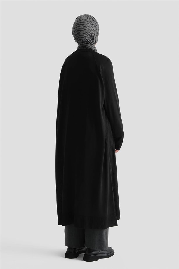 Triko Ceket 25KD5096 Siyah