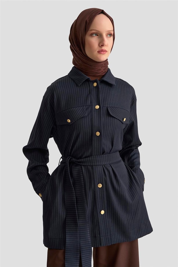 Armine Trend Ceket 25KT511 LACİVERT