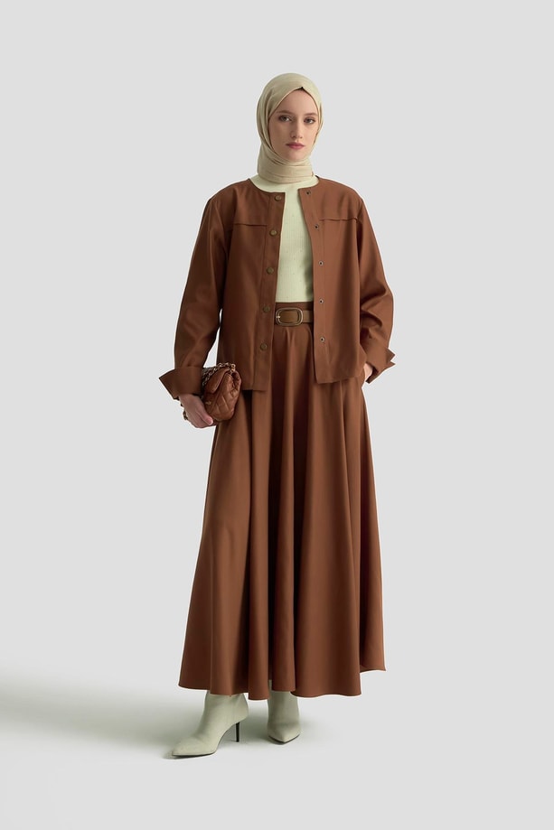 Armine Ceket 25K5124 Kahve