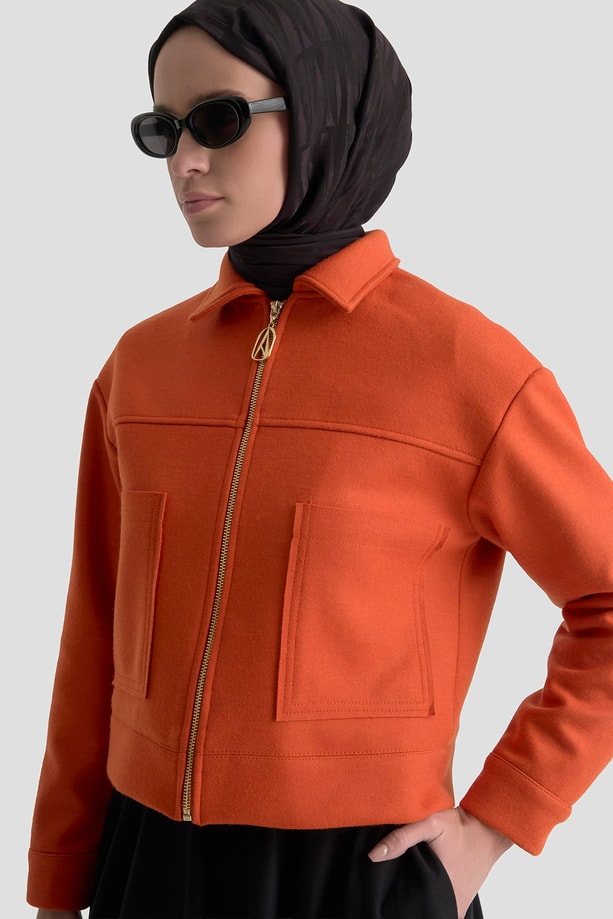 Armine Trend Ceket 25KT517 Oranj