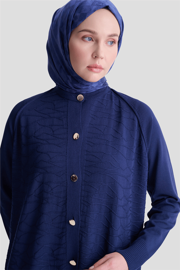 Armine Triko Ceket 25KD5306 Lacivert