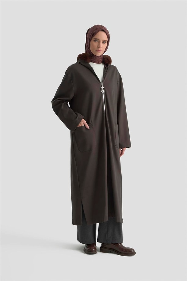 Armine Trend Hırka 25KT541 Kahverengi