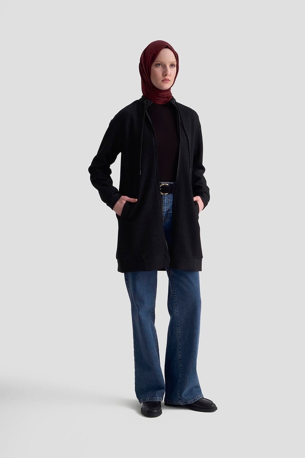 Armine Trend Hırka 25KT555 Siyah