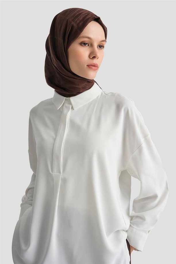 Armine Gömlek 25KD7001 Ekru