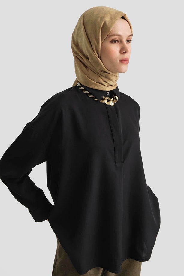 Armine Gömlek 25KD7001 Siyah