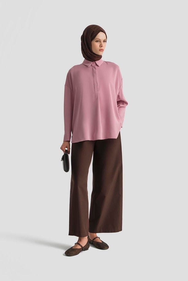 Armine Gömlek 25KD7001 Gül Kurusu