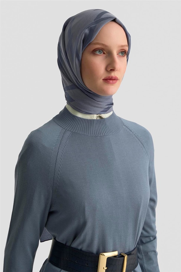 Armine Elbise 25KD7002 İndigo