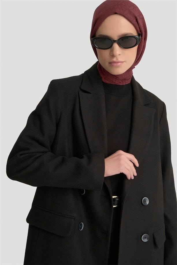 Armine Kaşe Kaban 25K7026 Siyah