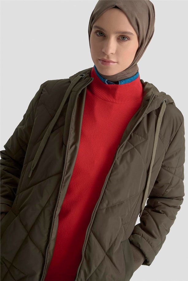 Armine Kapitone Kaban 25KT703 Haki