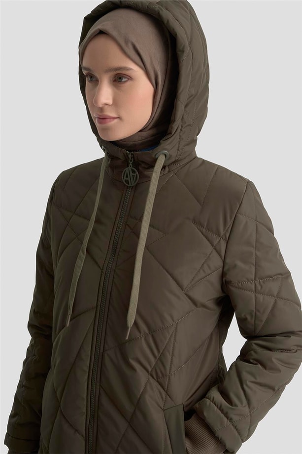 Armine Kapitone Kaban 25KT703 Haki