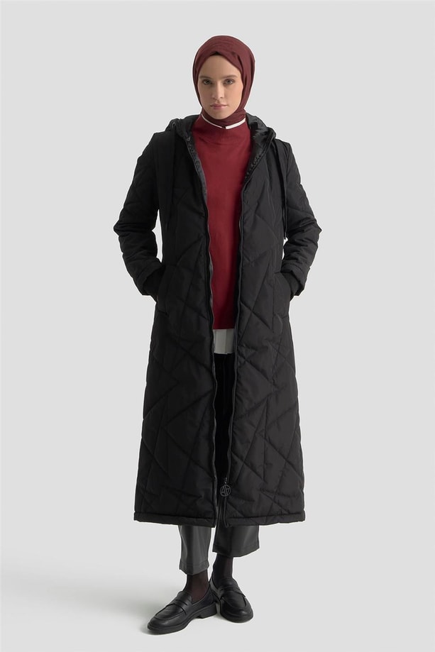 Armine Kapitone Kaban 25KT703 Siyah