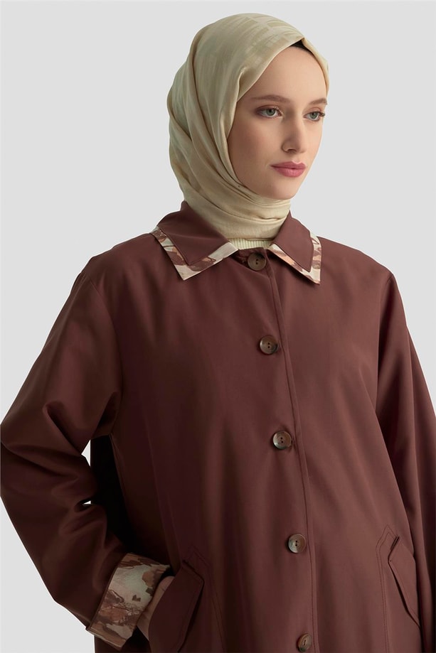 Armine Leopar Desen Garnili Kap 25K7901 Acı Kahve