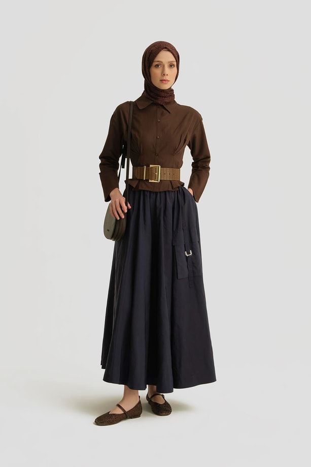 Armine Paraşüt Kargo Etek 25Y1820 Lacivert