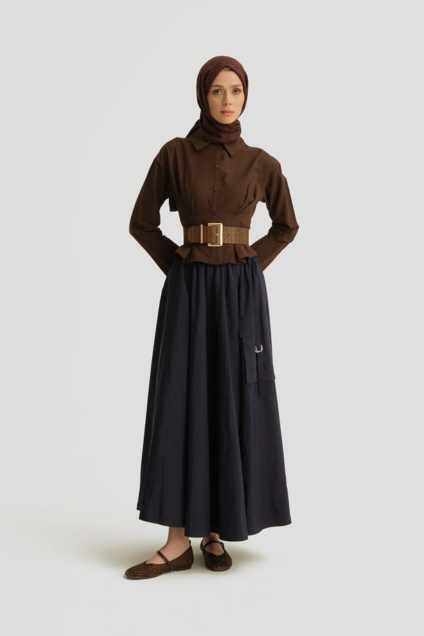 Armine Paraşüt Kargo Etek 25Y1820 Lacivert