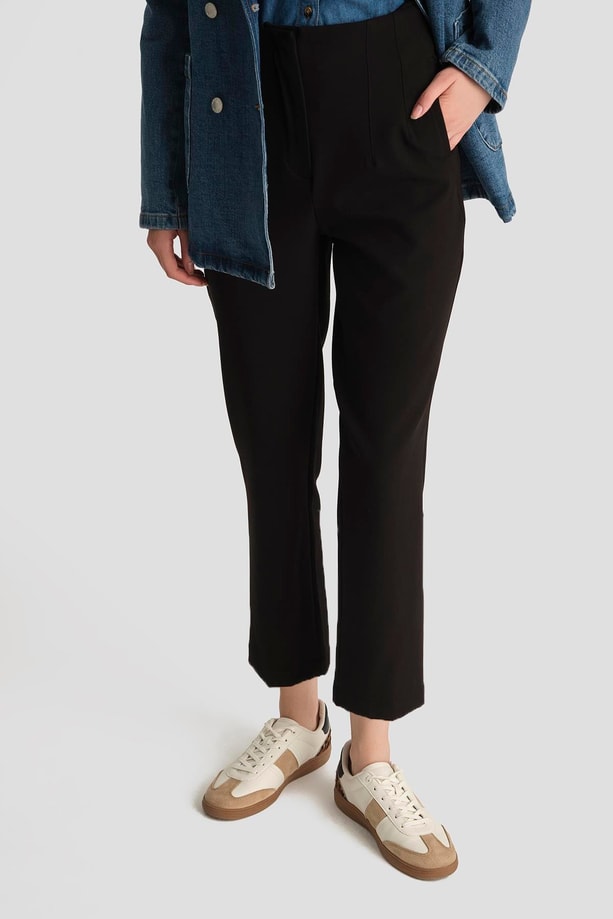 Armine Pens Detaylı Pantolon 25YH2518 Siyah