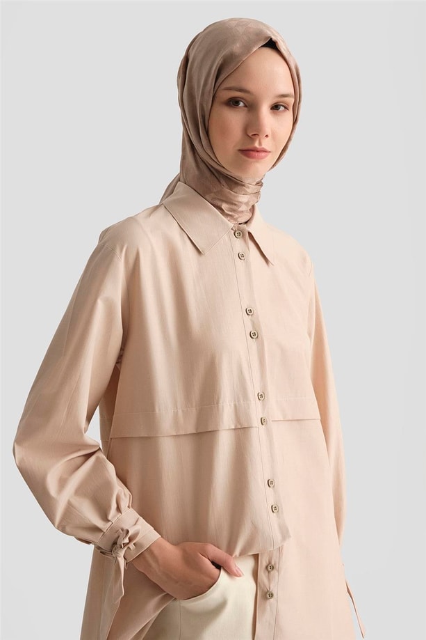 Armine Gömlek 25YH3441 Bej