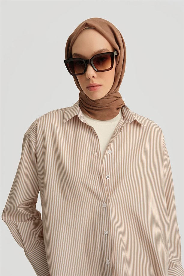 Armine Gömlek 25YH3666 Bej