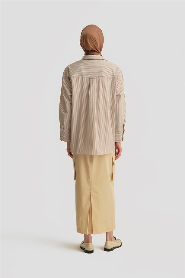 Armine Gömlek 25YH3666 Bej