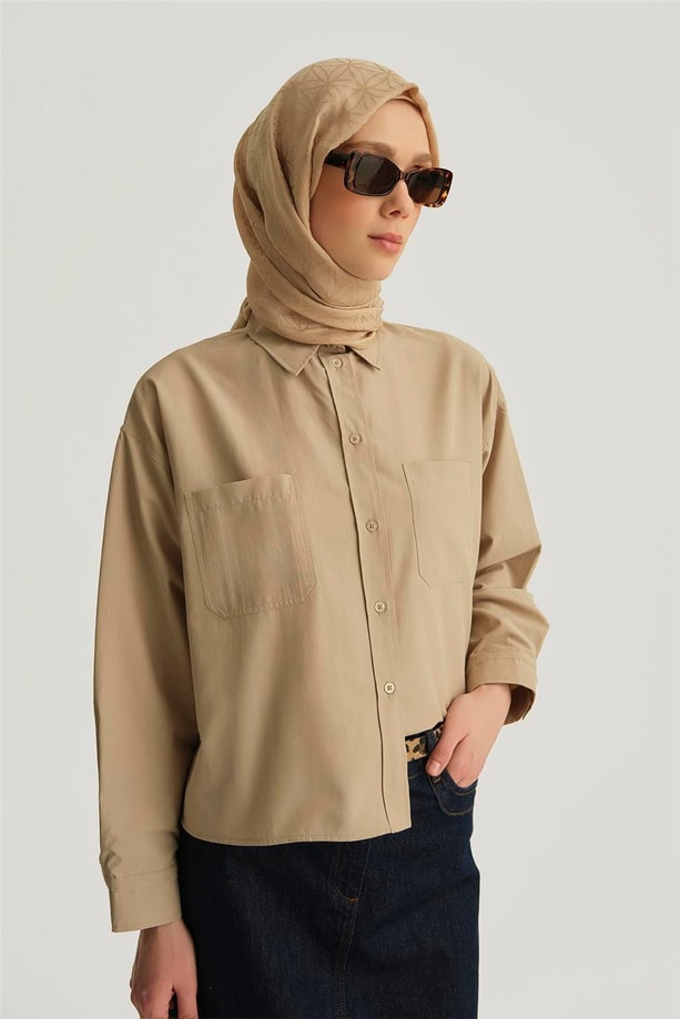 Armine Gömlek 25YH3667 Taş