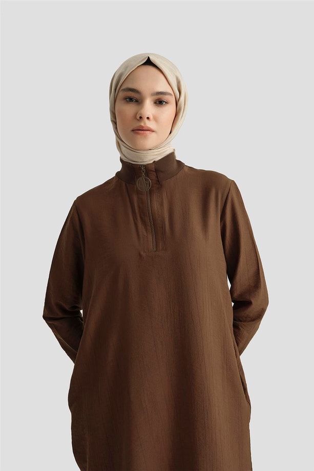 Armine Tunik 25YH412 Kahverengi