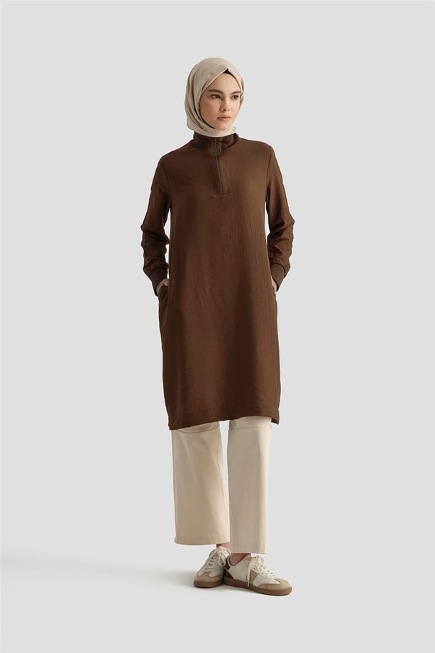 Armine Tunik 25YH412 Kahverengi