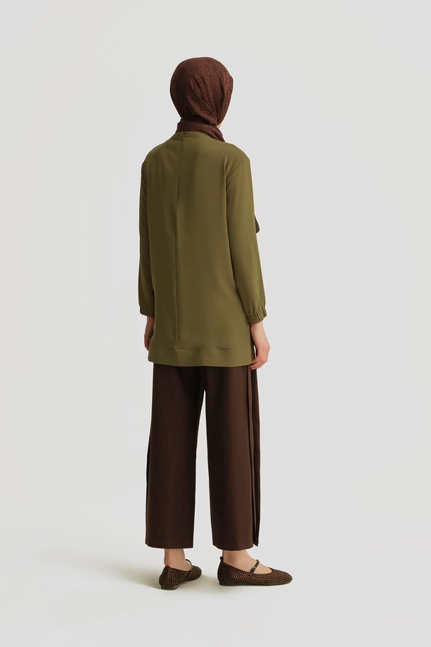 Armine Trend Tunik 25YT415 Yağ Yeşili