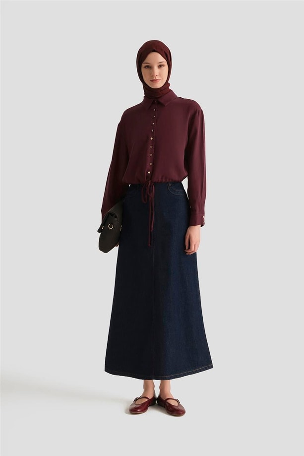 Armine Ceket 25YD4226-1 BORDO