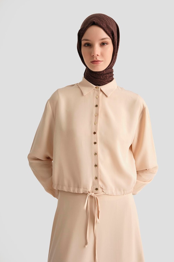 Armine Ceket 25YD4226-1 Taş